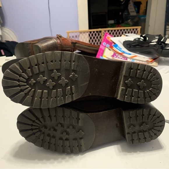 Tory Burch Suede 8 M Broome Lace Up Combat Boots - Picture 11 of 11